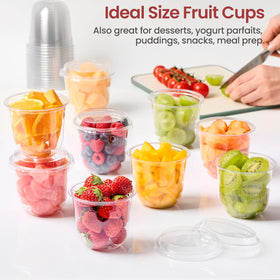 Jycnolm fruit cups with lids keep fresh fruit ready.