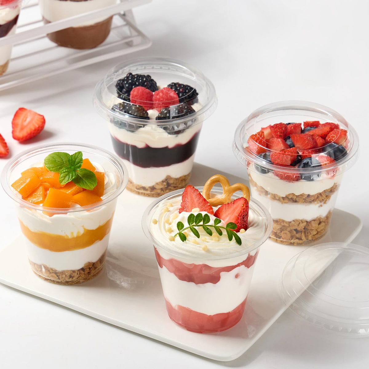 Jycnolm leak-proof lids with rolled edge protect contents during transport