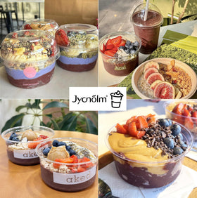 Jycnolm yogurt parfait cups display clearly for guests