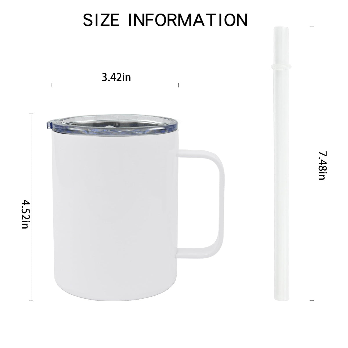 JYLJINGYULI blank straight tumbler with lid and straw for crafts.