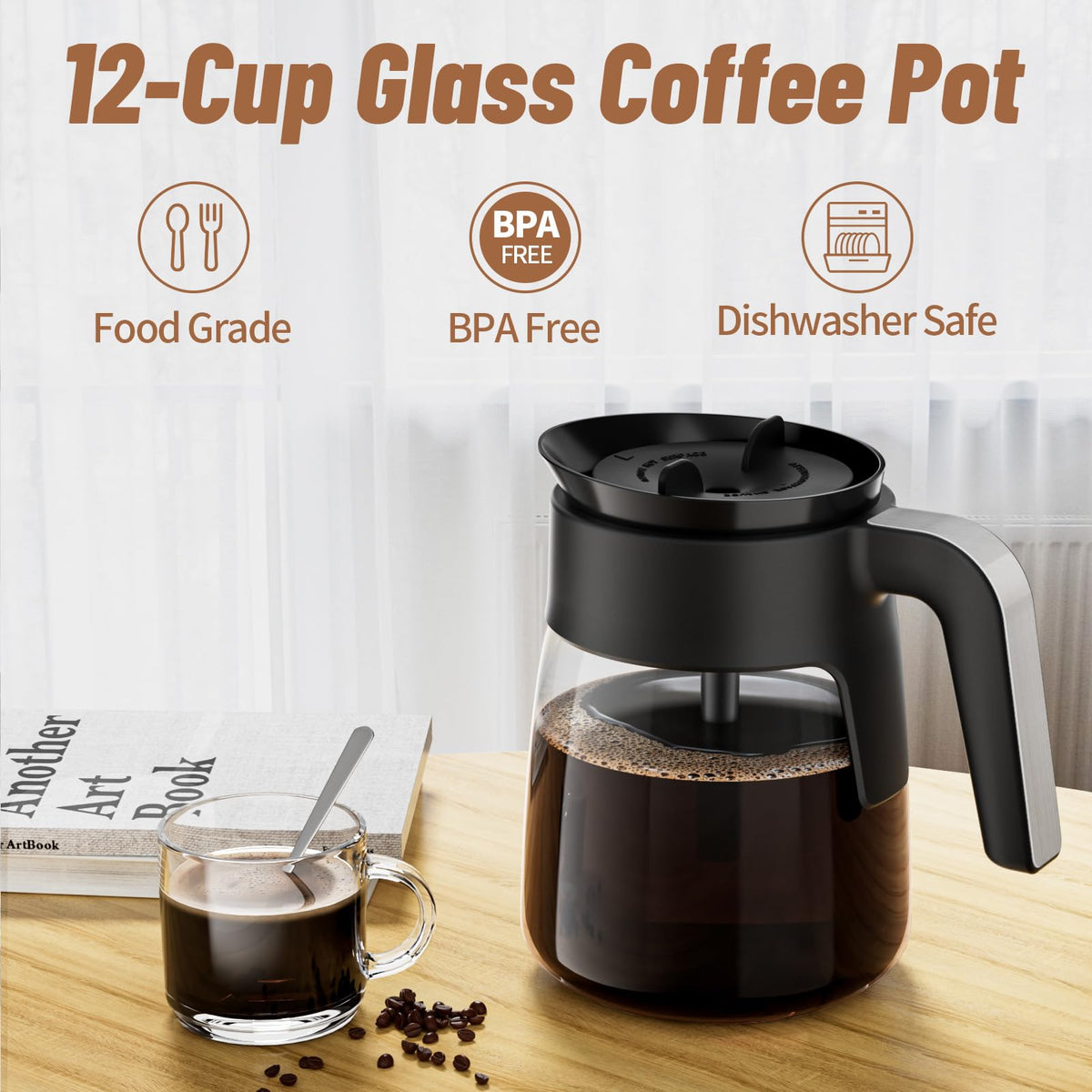 JYNTU replacement carafe makes a thoughtful gift for coffee lovers.