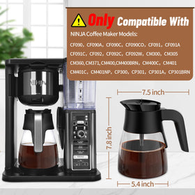 JYNTU Ninja carafe with ergonomic handle enabling comfortable, controlled pouring