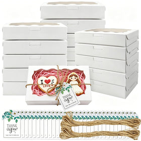 Jyongmer cookie box with clear window showcasing desserts