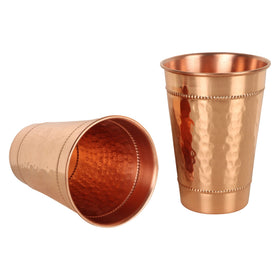 JYPR sturdy hammered copper drinking cups ideal for daily use