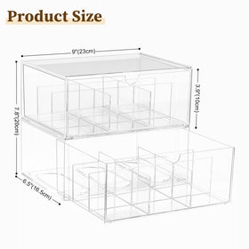 Jywantful clear visibility drawers enable quick item discovery and easy access.