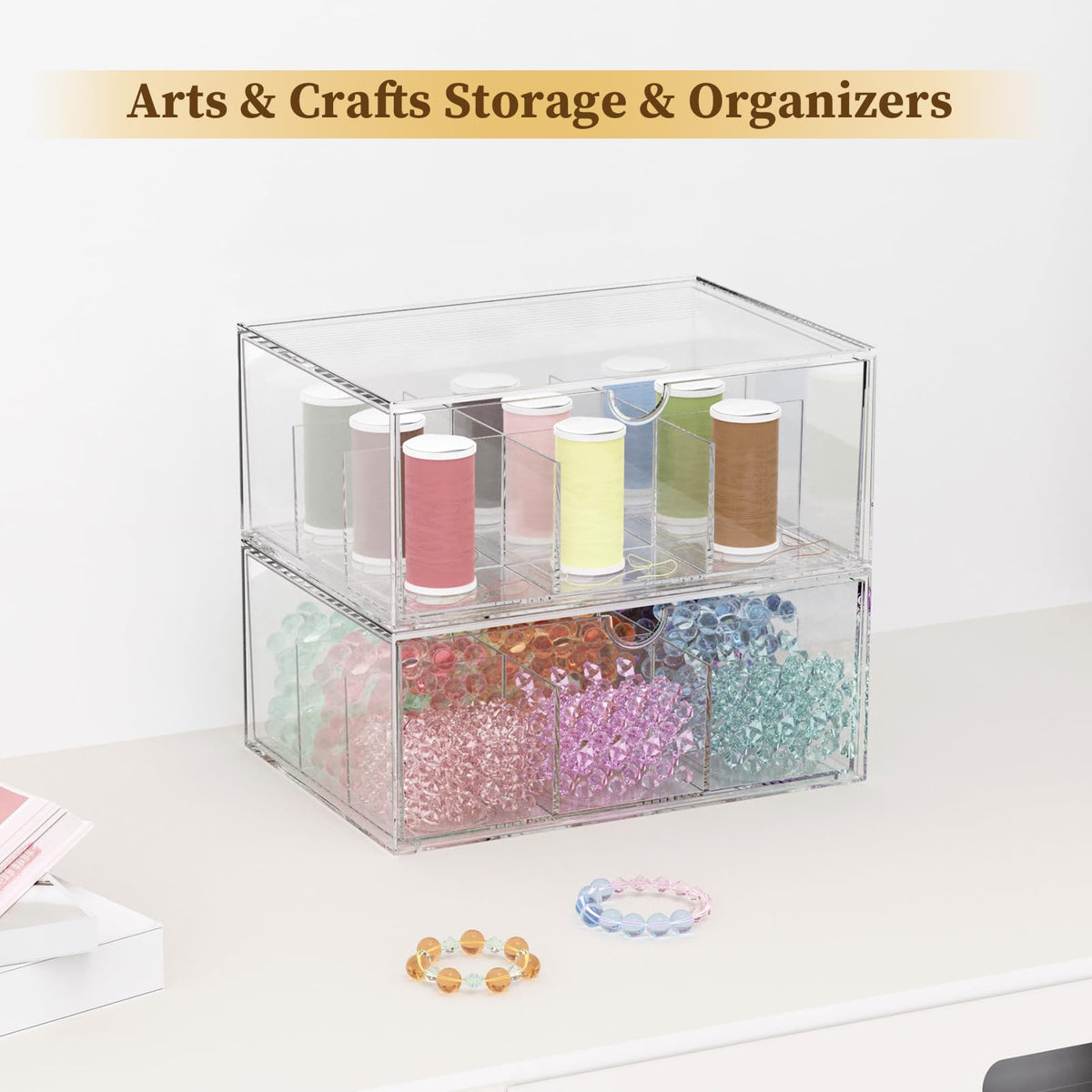 Jywantful multi-purpose storage drawers suit cosmetics, crafts, and daily essentials.