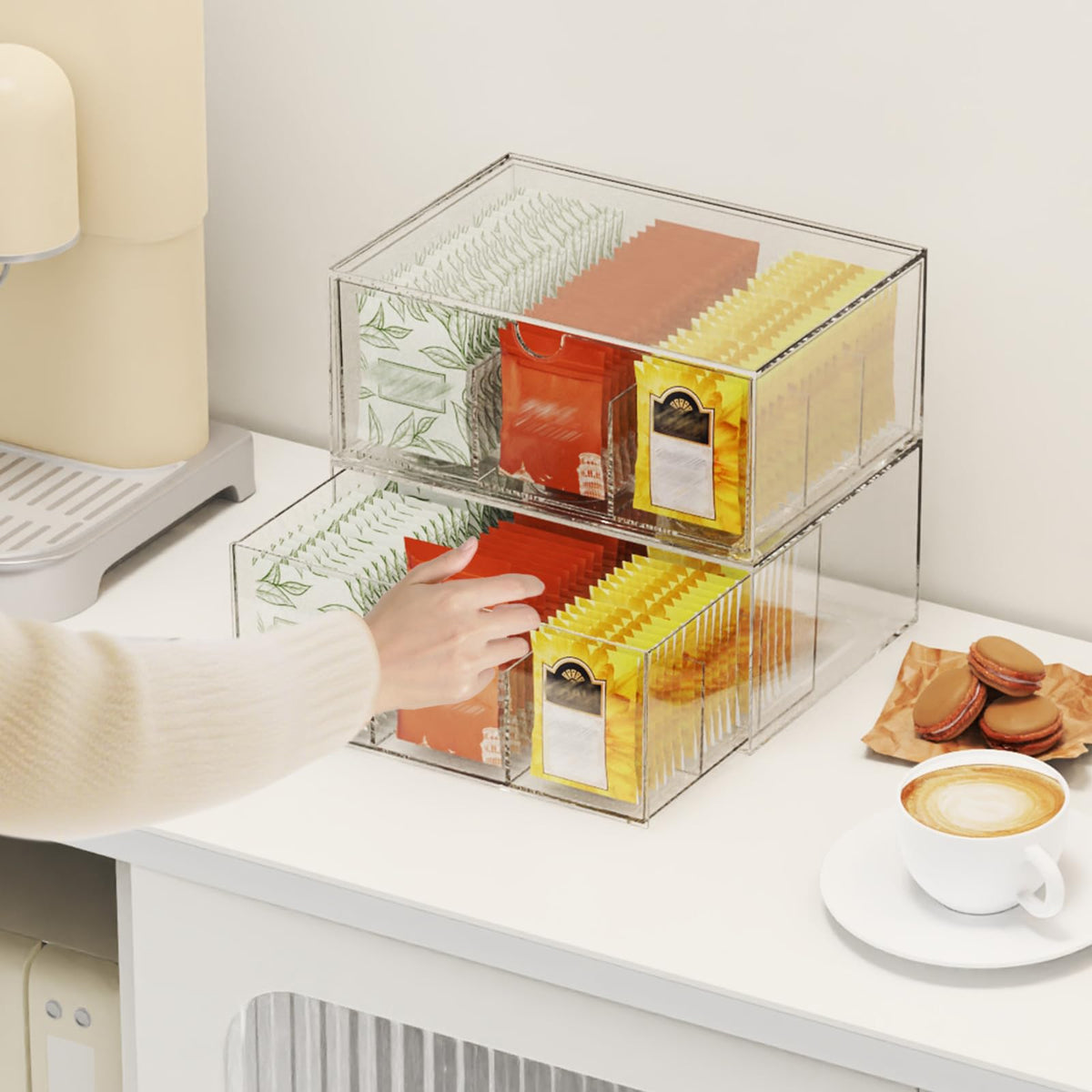 Jywantful non-slip feet keep the organizer stable on any surface.