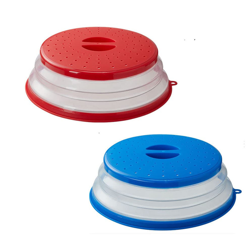 JYYHSF collapsible microwave splatter cover 10.5-inch prevents mess while keeping meals warm.