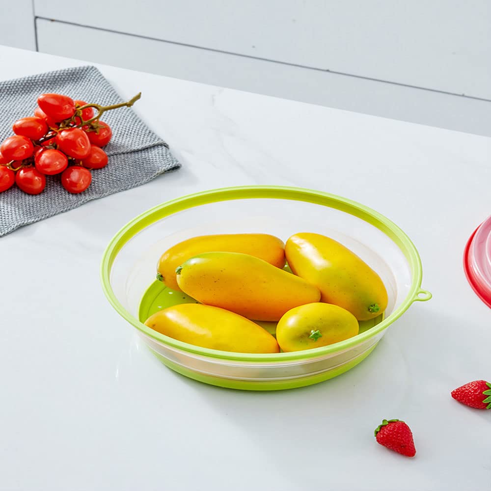 JYYHSF hood doubles as a sieve to drain liquids from produce.