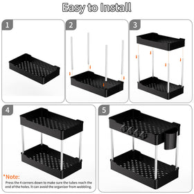 JYSMYWS hanging cups keep brushes and sponges within easy reach.
