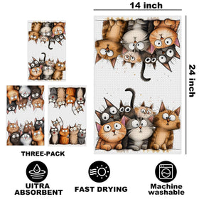Jztco microfiber cat dish cloth ideal for drying cups