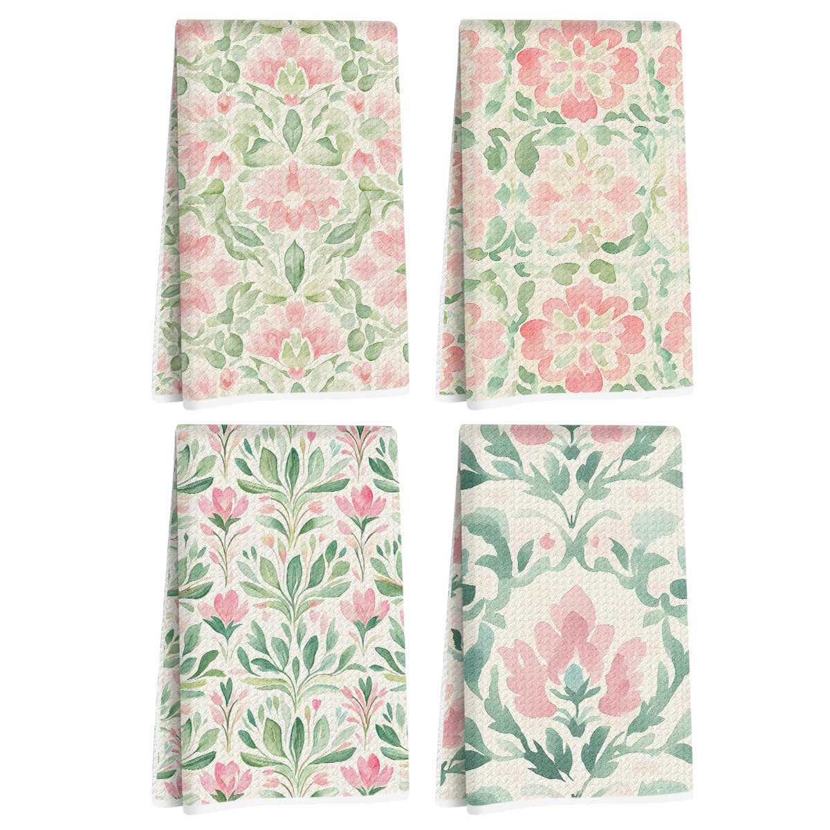 Jztco watercolor floral kitchen towels set adds color and strong absorption to your kitchen.