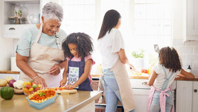 K HOME VT indigo BPA-free food storage ready for fridge to table use.