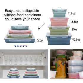 K HOME VT indigo freezer-safe storage keeps foods fresh.