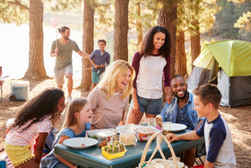 K HOME VT indigo microwave-safe containers ideal for reheating leftovers.