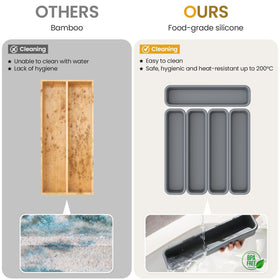 K KORKUAN moisture-proof silicone is easy to clean