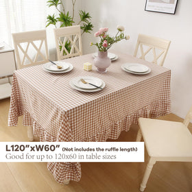 K MASANIJI rectangular 120x60 tablecloth enhances family dining and buffet setups.