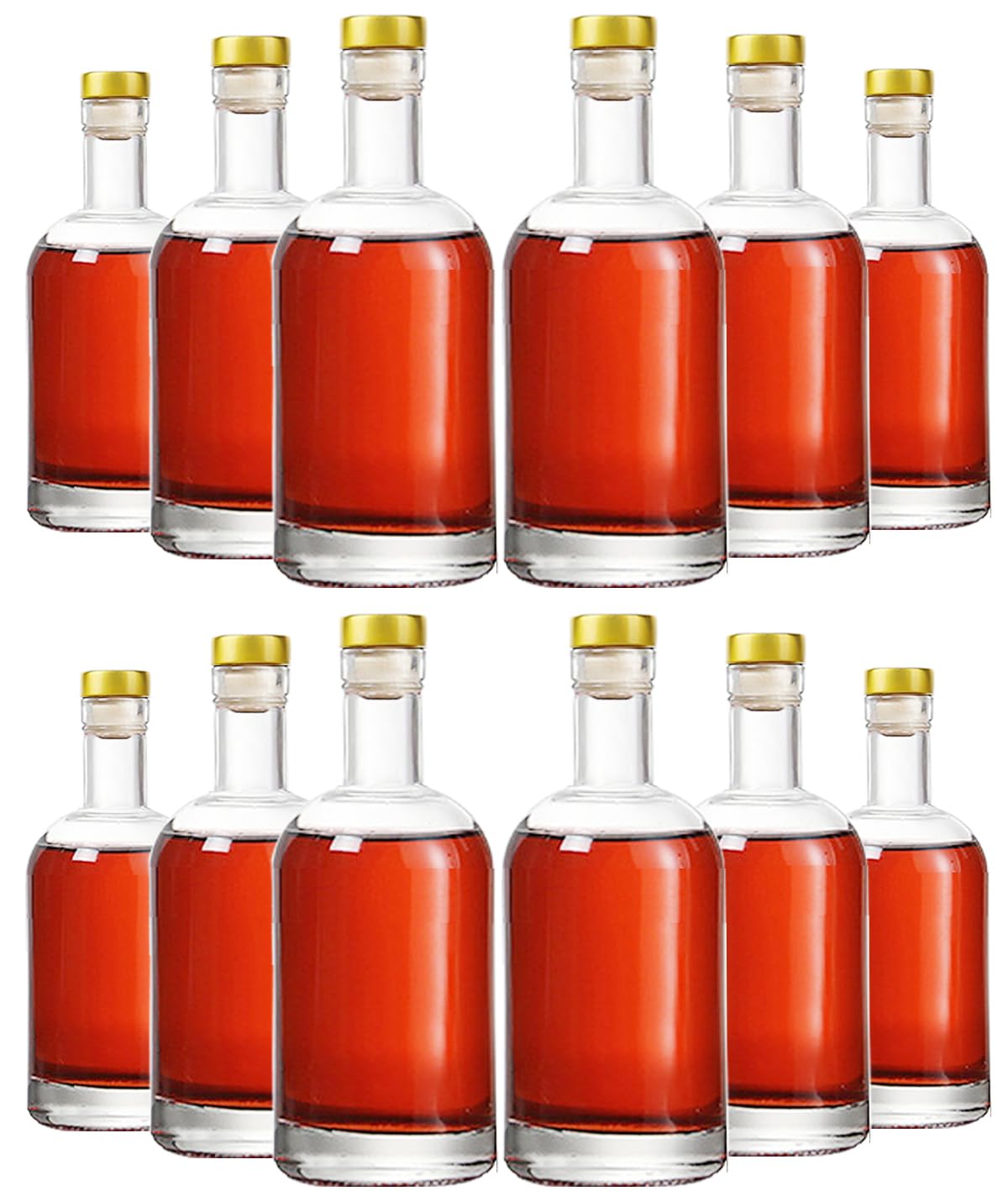 Kaachli clear glass bottle 12oz displays true color for wines and infusions.