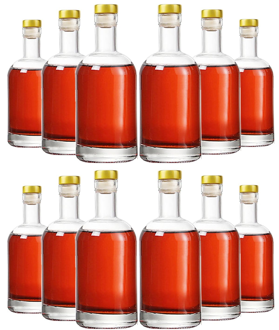 Kaachli clear glass bottle 12oz displays true color for wines and infusions.