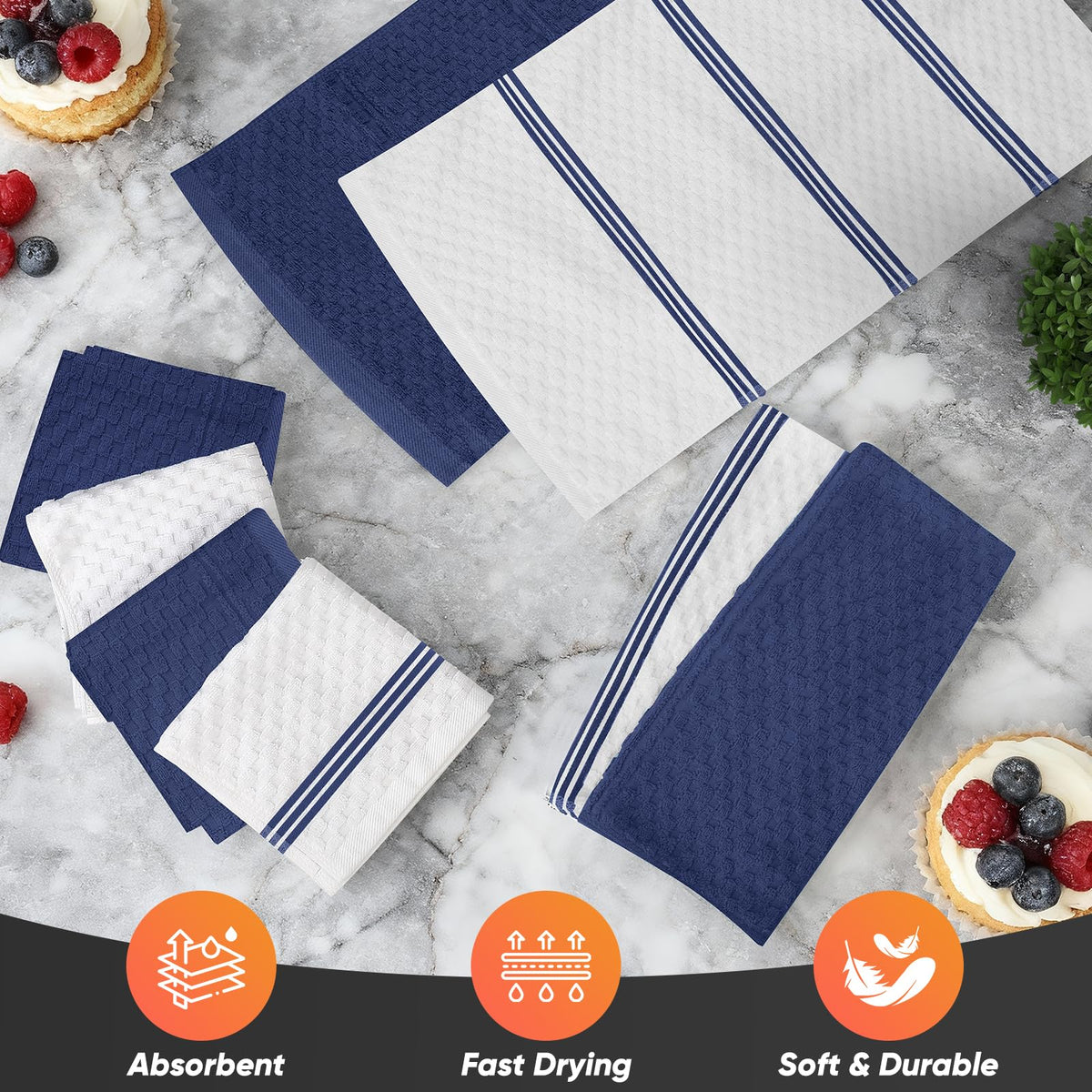 KacNacPro textured grip surface helps secure pots and pans safely.