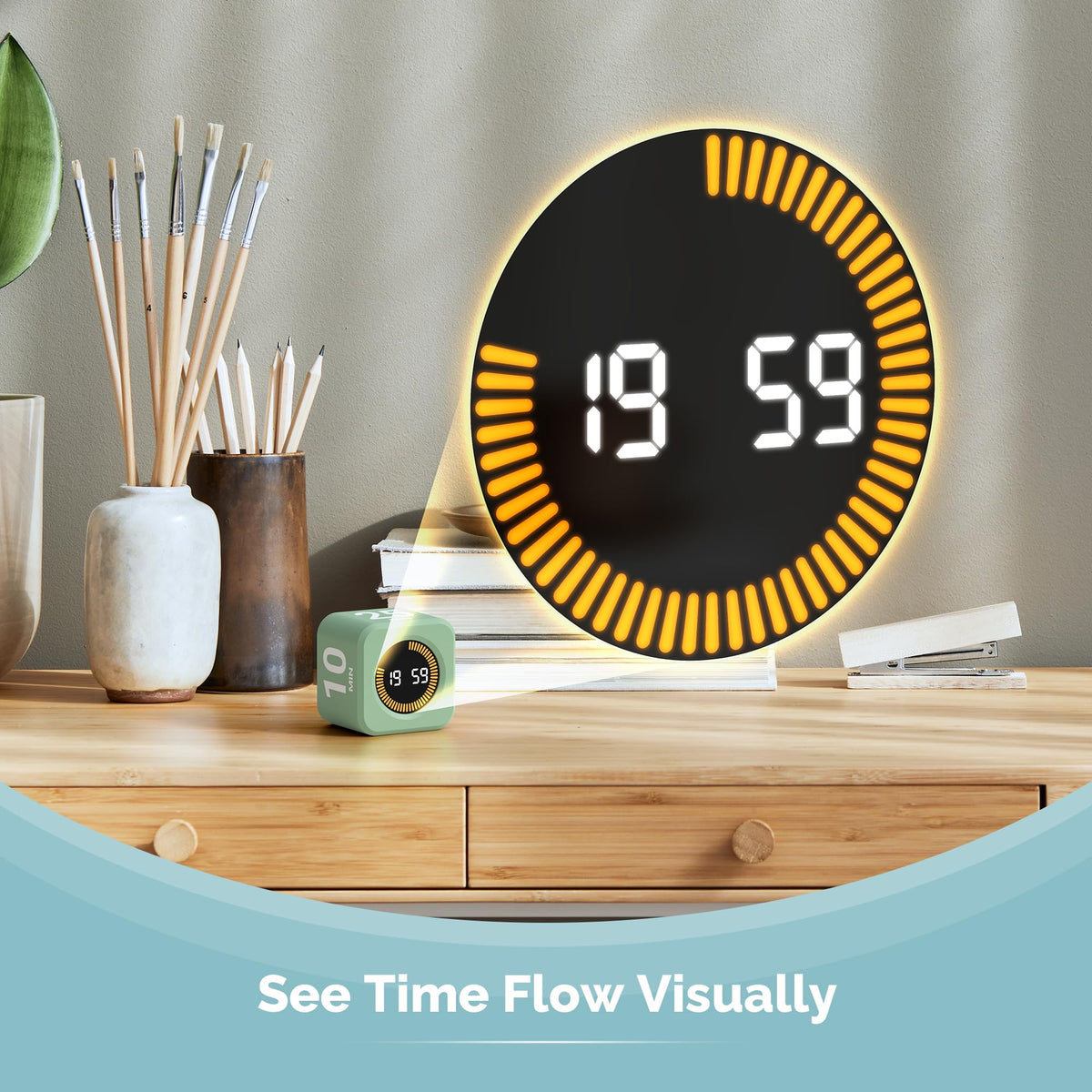 Kadams timer 10 minute side enables short efficient task cycles.