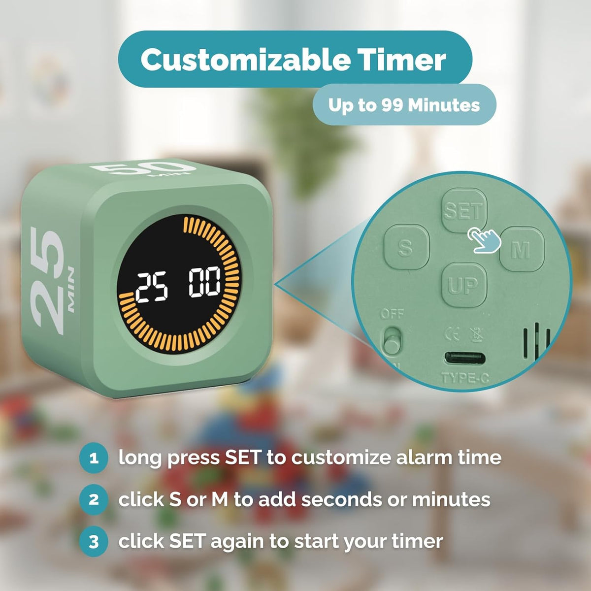 KADAMS silent mode ensures distraction free study or work intervals.