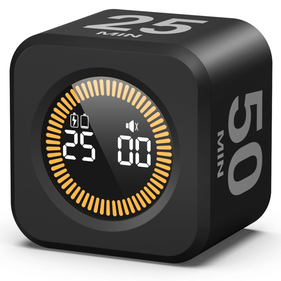 KADAMS Pomodoro Cube visual 5-minute preset countdown for focused work