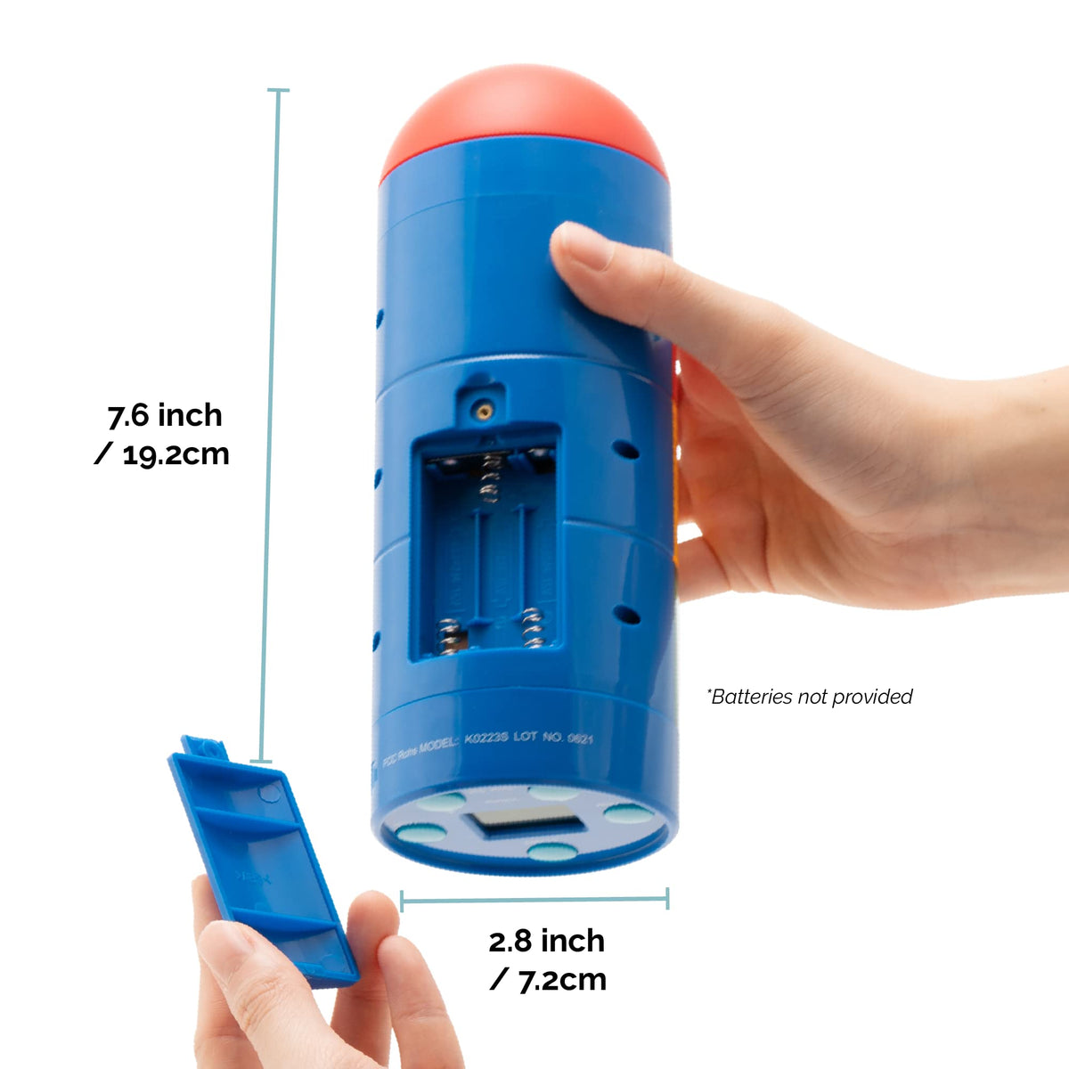 KADAMS visual timer battery access enables easy maintenance.