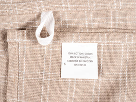 KAF Home beige flat kitchen towels hand-drying after washing.