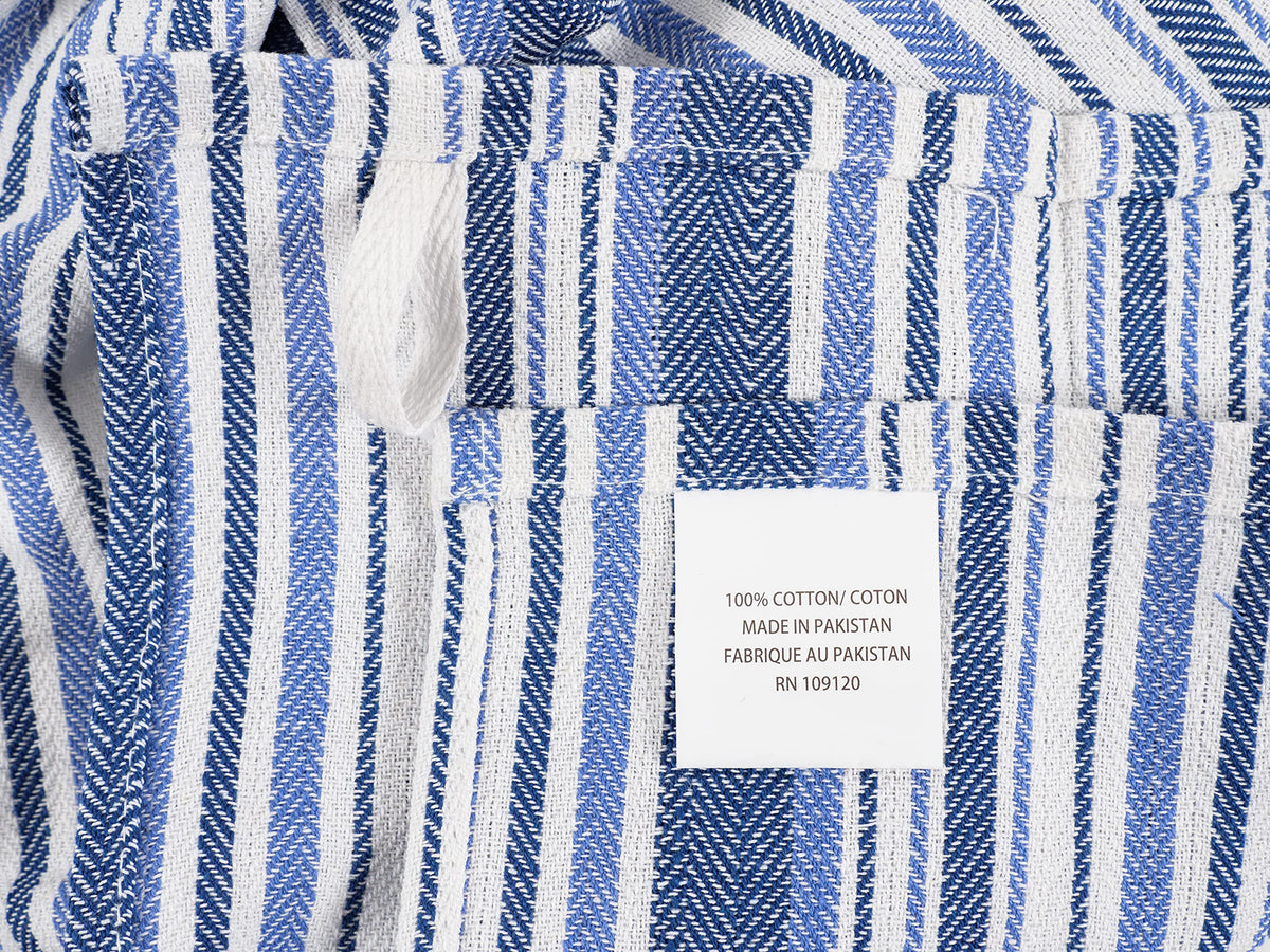 KAF Home Assorted Flat Kitchen Towels Navy kitchen-ready, versatile for cooking and drying.