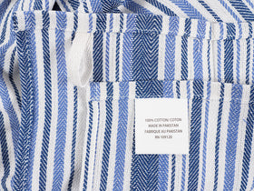 KAF Home Assorted Flat Kitchen Towels Navy kitchen-ready, versatile for cooking and drying.