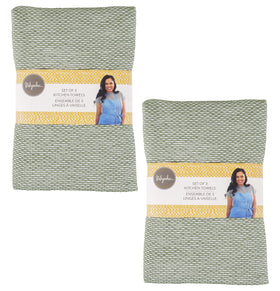 KAF Home Ayesha Curry towels absorb spills quickly, keeping surfaces cleaner.