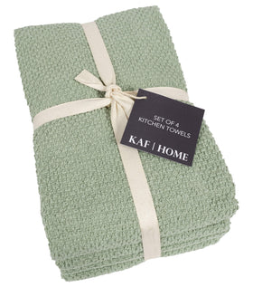 KAF Home Deluxe Popcorn Terry towel on counter ready for messes