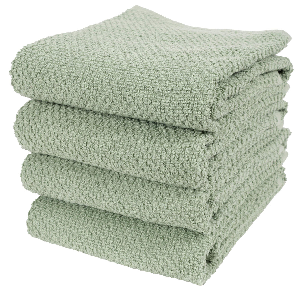 KAF Home Deluxe Popcorn Terry towel rolled for quick spill cleanup