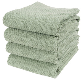 KAF Home Deluxe Popcorn Terry towel rolled for quick spill cleanup