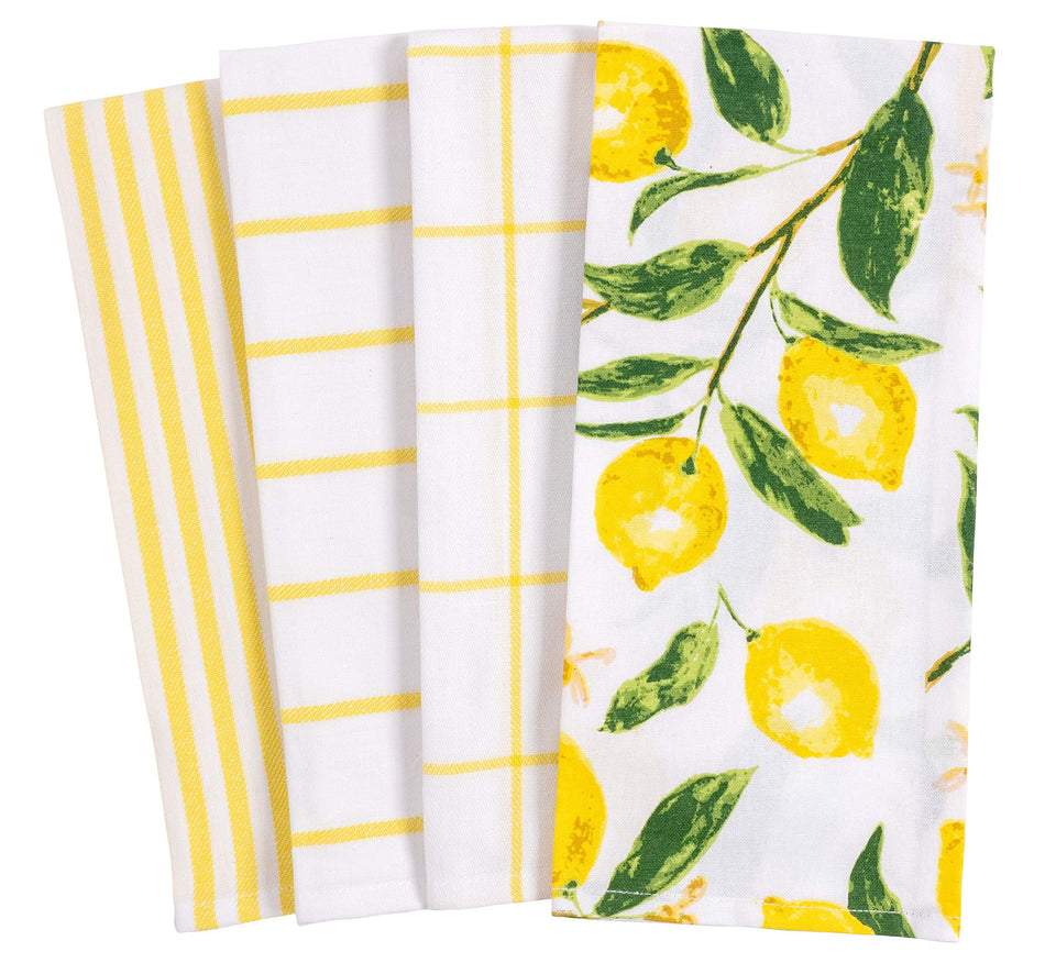 KAF Home Pantry Lemons All Over towel for vibrant kitchen decor and drying.