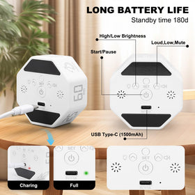 Kaflin Small Productivity Timer clock display shown in clock mode for quick time checks