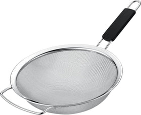 Kafoor 9-inch extra-fine mesh strainer for thorough rinsing of grains