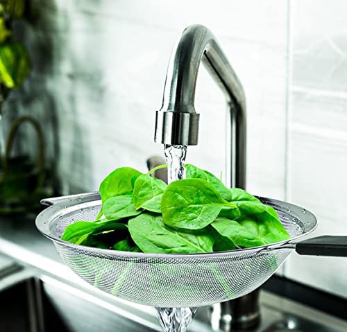 KAFOOR strainer with thermo plastic rubber handle for secure grip