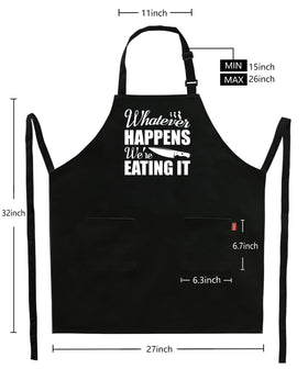 Kaidouma funny apron 32 by 27 inches coverage protects clothes during cooking