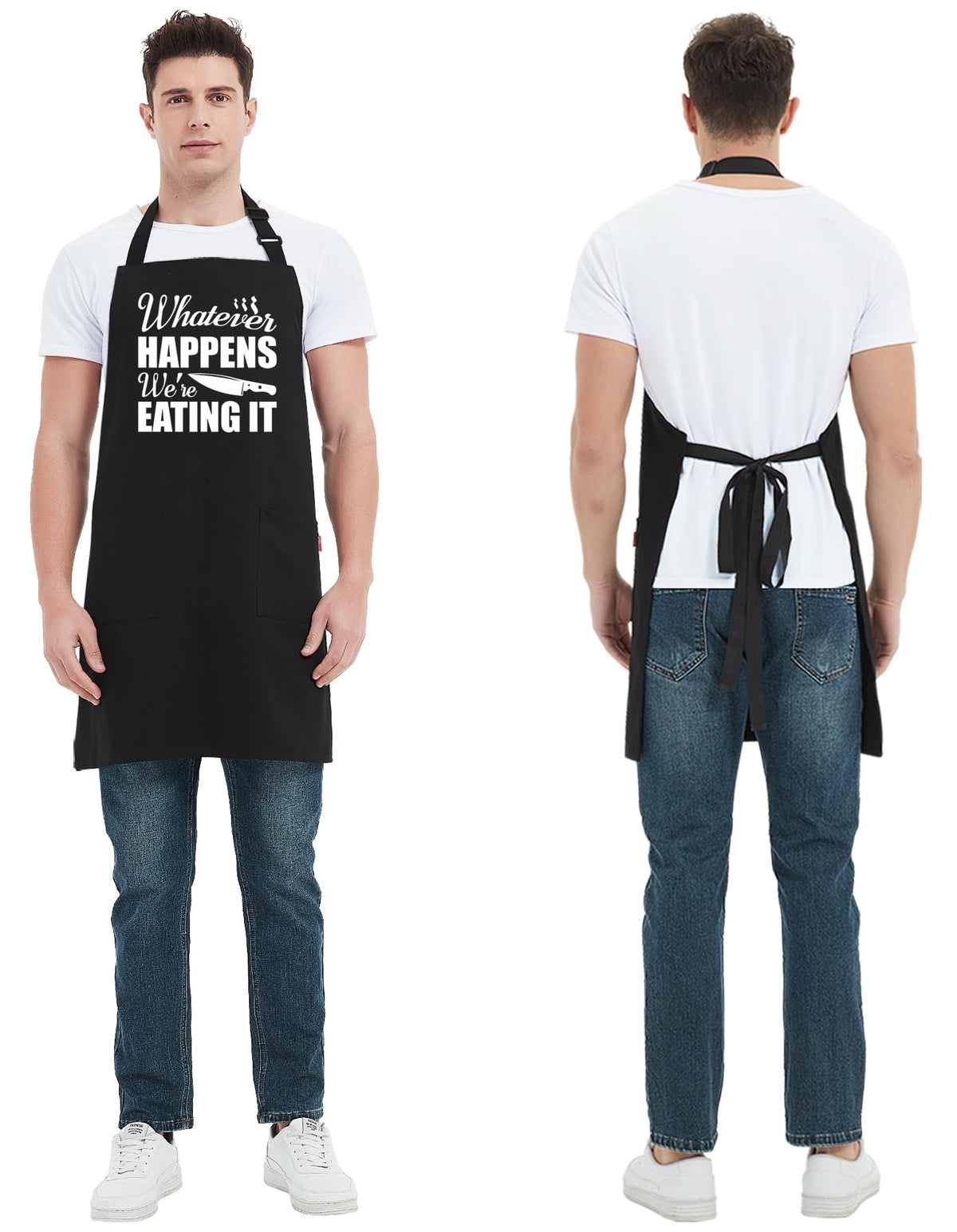 Kaidouma funny apron double-stitched for lasting wear