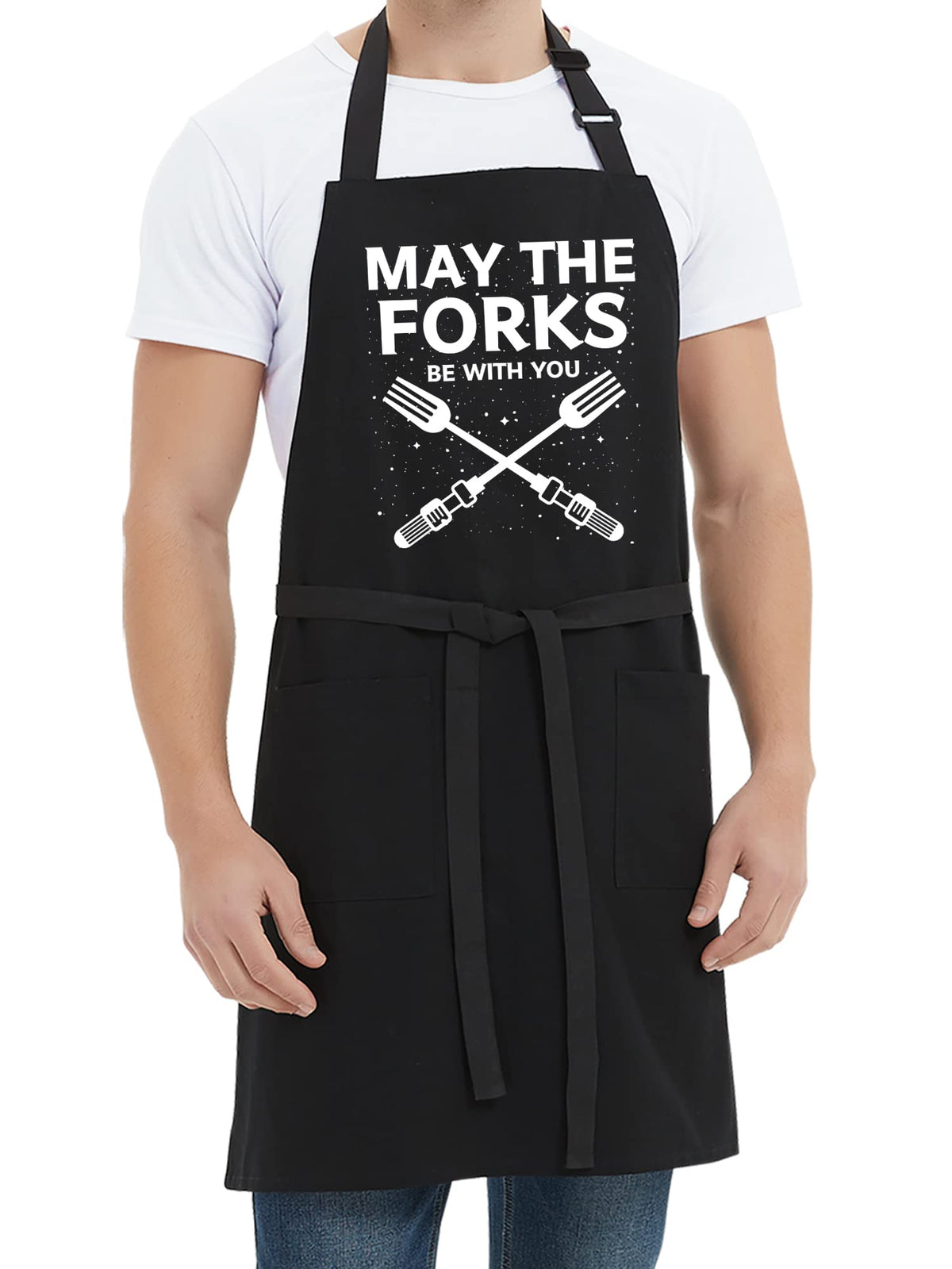 Kaidouma grill apron adjustable neck strap for easy, personalized fit