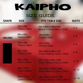 KAIPHO machine-washable tablecloth for quick cleanup after events