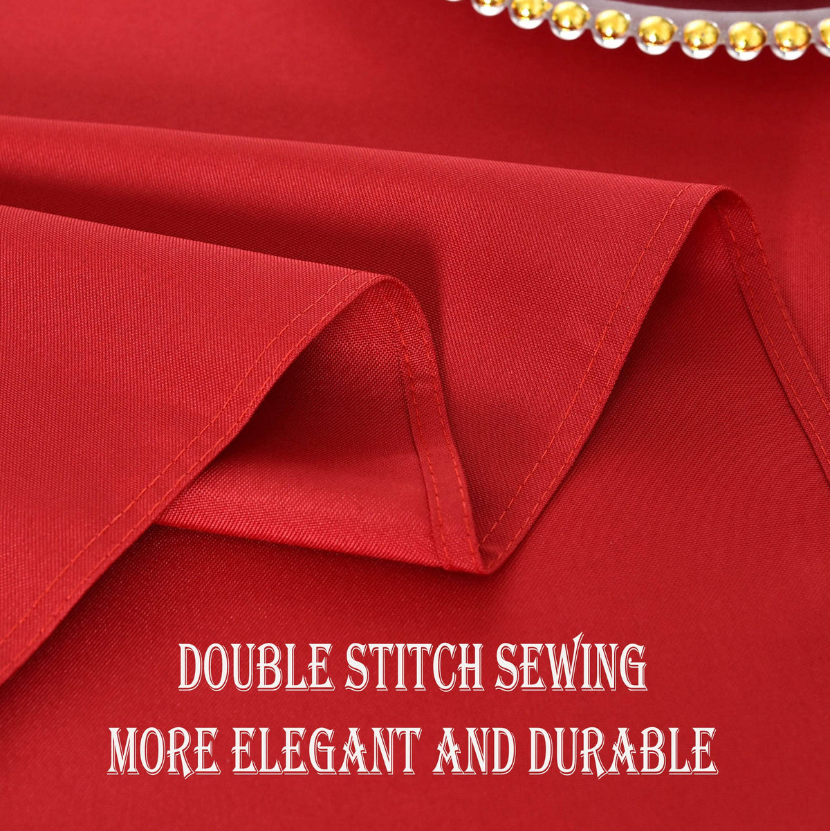 KAIPHO neatly hemmed edges give a polished 52x70 table look