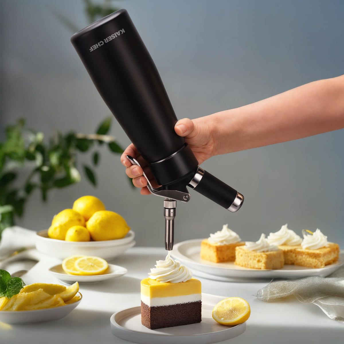 Kaiser Chef compatibility with 8g N2O chargers for versatile foams