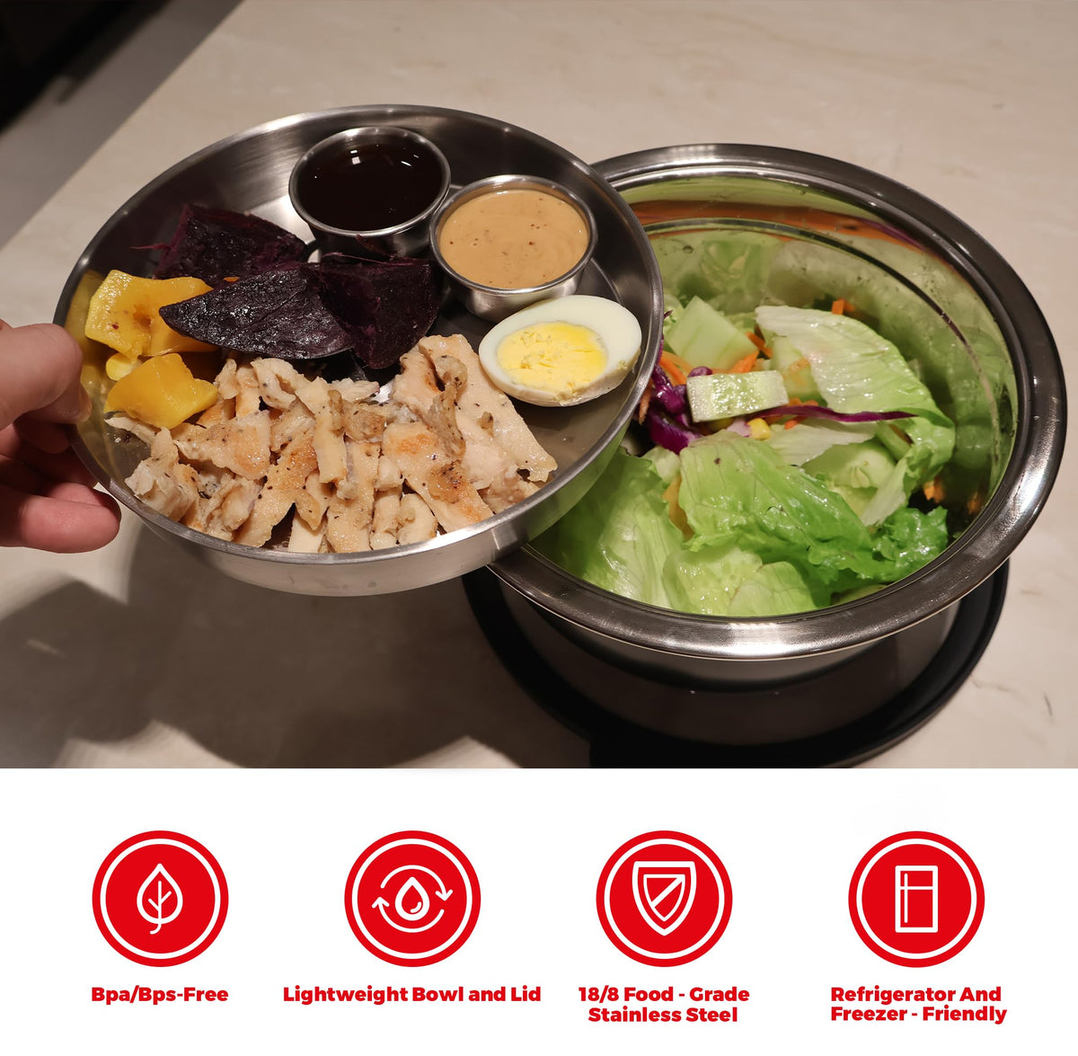 Kaiser chef one-point-seven-ounce canister right, compact storage for condiments.