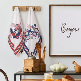 Kajaia 250th anniversary themed towels celebrate history while refreshing kitchen surfaces.