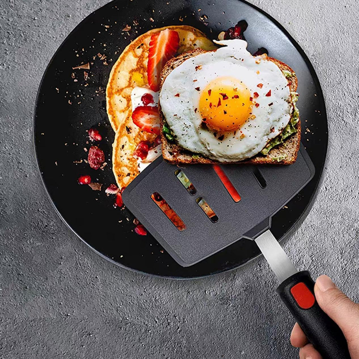 KAKAMINA dishwasher-safe spatula set makes cleanup quick.