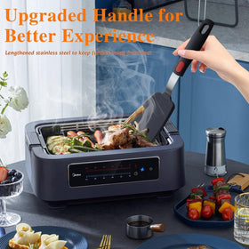 KAKAMINA 600°F heat resistant spatula handle, no warping.