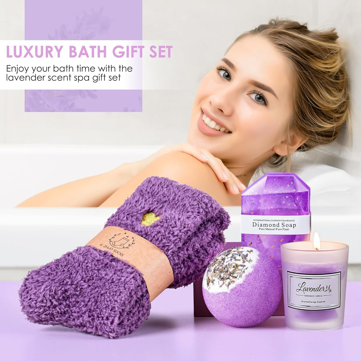 Kalapa scented candle with lavender aroma for relaxation